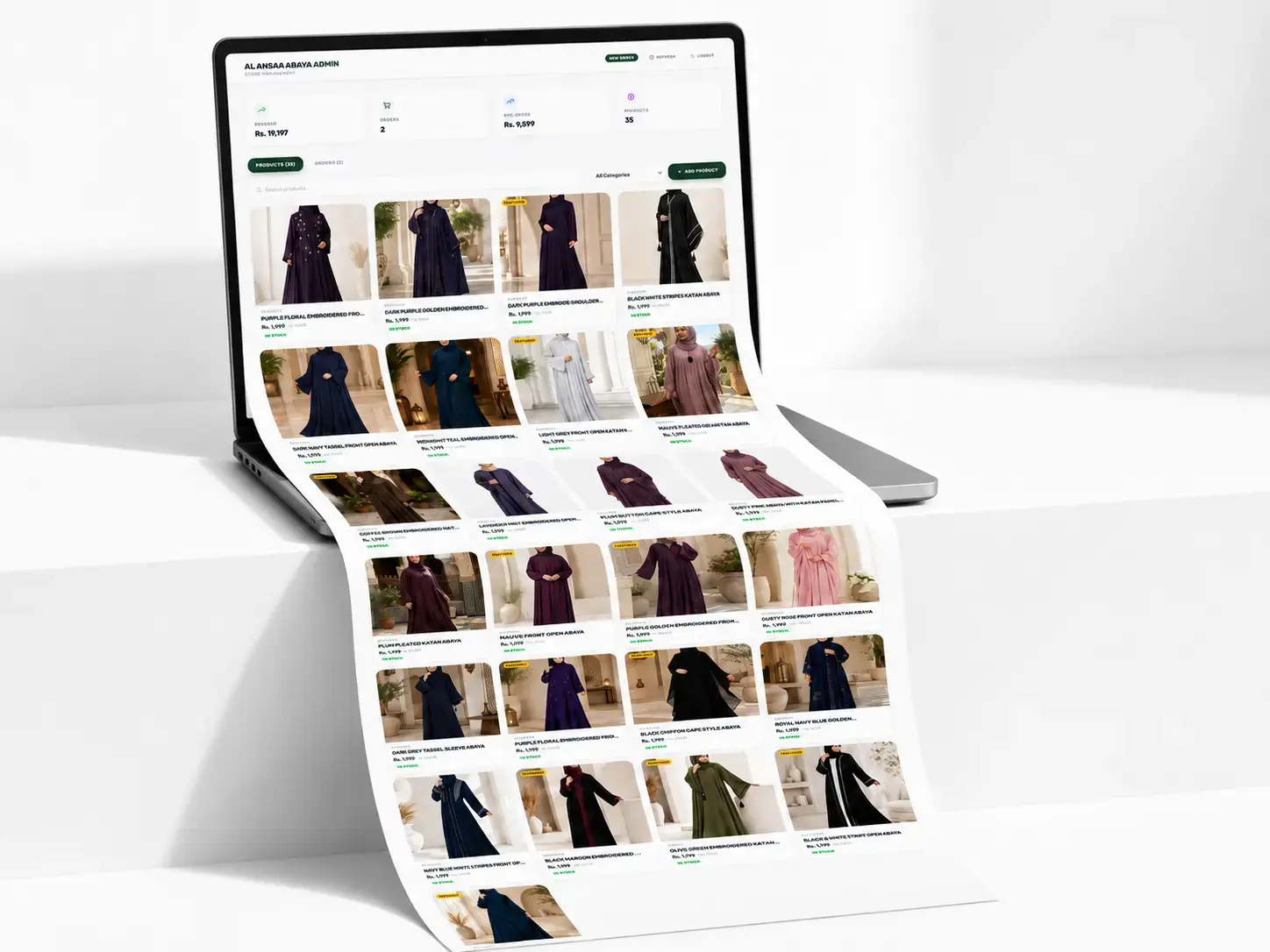 E-commerce · Admin Panel