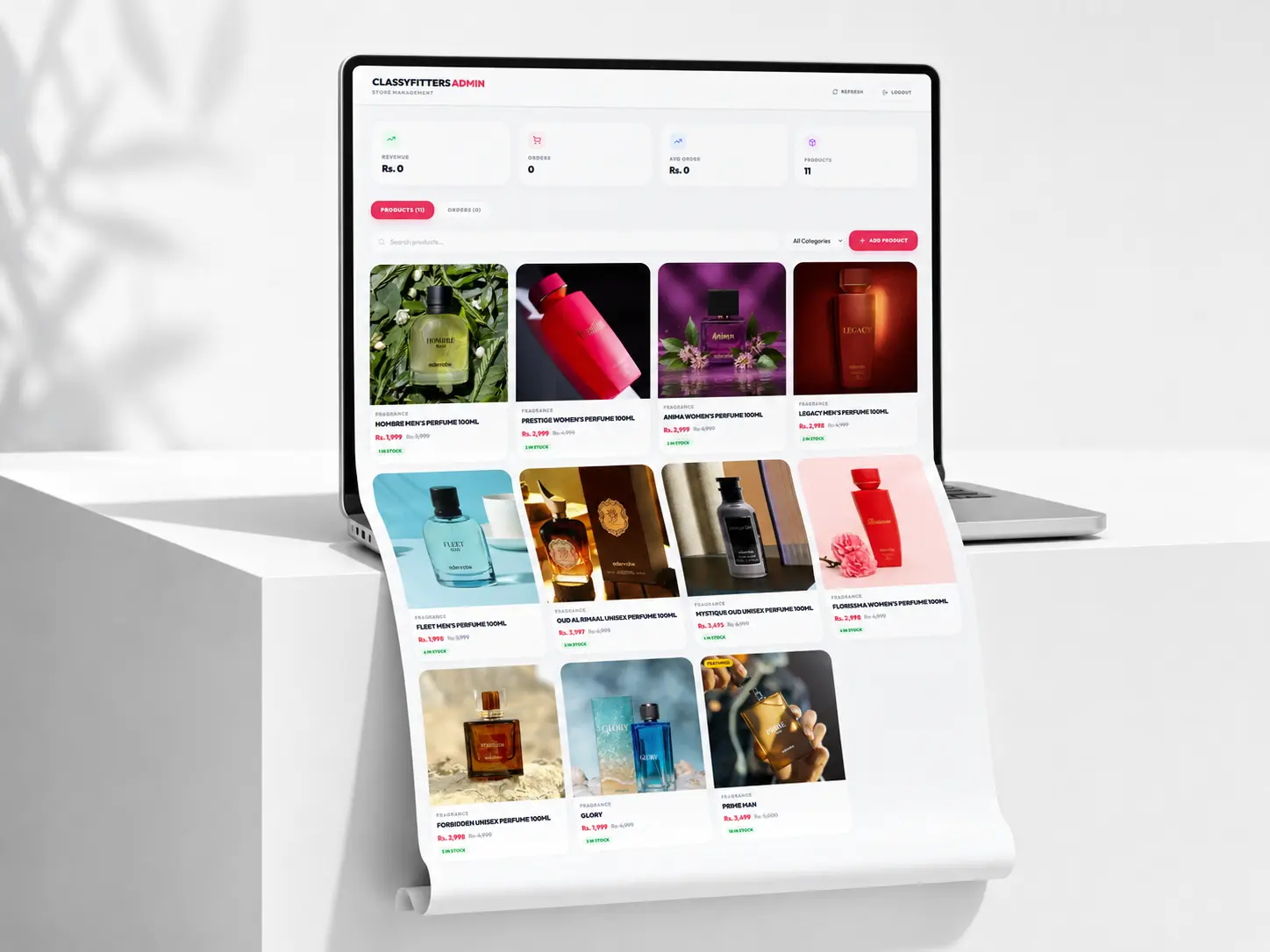 E-commerce · Admin Panel